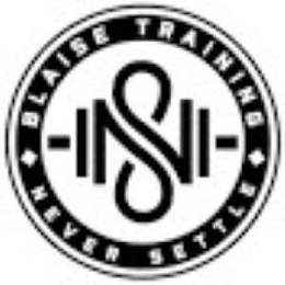 BLAISE TRAINING NEVER SETTLE logo