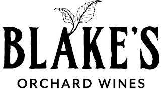 BLAKE'S ORCHARD WINES logo