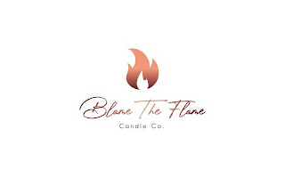 BLAME THE FLAME CANDLE CO. logo