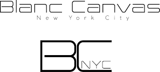BLANC CANVAS NEW YORK CITY BC NYC logo