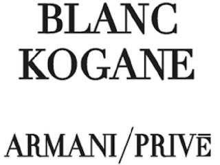BLANC KOGANE ARMANI/PRIVE logo