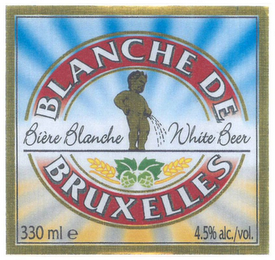 BLANCHE DE BRUXELLES BIÈRE BLANCHE WHITE BEER logo