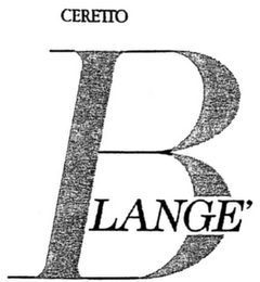 BLANGE' CERETTO logo