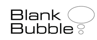 BLANK BUBBLE logo
