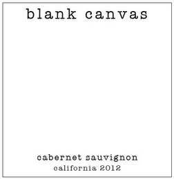 BLANK CANVAS CABERNET SAUVIGNON CALIFORNIA 2012 logo