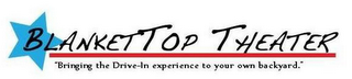 BLANKETTOP THEATER BRINGING THE DRIVE-IN EXPERIENCE TO YOUR OWN BACKYARD logo