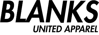 BLANKS  UNITED APPAREL logo