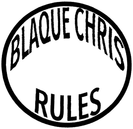 BLAQUE CHRIS RULES logo
