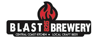 BLAST 825 BREWERY CENTRAL COAST KITCHEN LOCAL CRAFT BEER logo