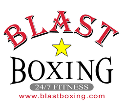 BLAST BOXING 24/7 FITNESS WWW.BLASTBOXING.COM logo