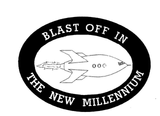 BLAST OFF IN THE NEW MILLENNIUM logo