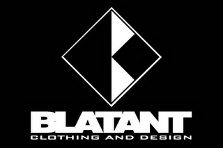 BLATANT CLOTHING AND DESIGN logo