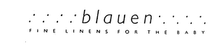 BLAUEN FINE LINENS FOR THE BABY logo