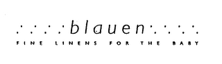 BLAUEN FINE LINENS FOR THE BABY logo