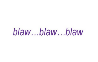 BLAW...BLAW...BLAW logo