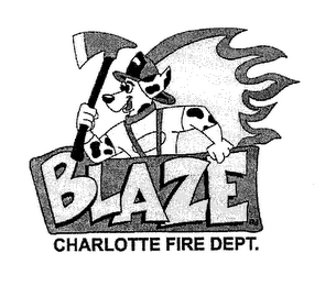 BLAZE CHARLOTTE FIRE DEPT. logo