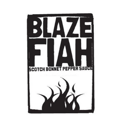 BLAZE FIAH SCOTCH BONNET PEPPER SAUCE logo