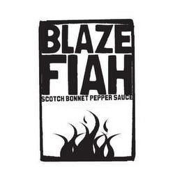 BLAZE FIAH SCOTCH BONNET PEPPER SAUCE logo