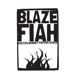 BLAZE FIAH SCOTCH BONNET PEPPER SAUCE logo