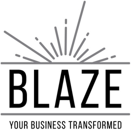 BLAZE YOUR BUSINESS TRANSFORMED logo