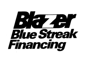 BLAZER BLUE STREAK FINANCING logo