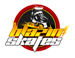 BLAZIN' SKATES logo