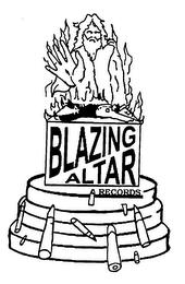 BLAZING ALTAR RECORDS logo