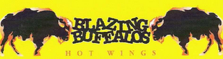 BLAZING BUFFALOS HOT WINGS logo