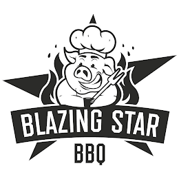 BLAZING STAR BBQ logo