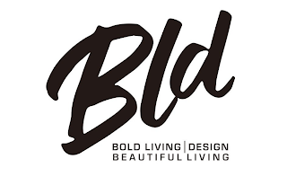 BLD BOLD LIVING DESIGN BEAUTIFUL LIVING logo