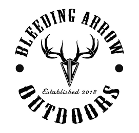 BLEEDING ARROW OUTDOORS ESTABLISHED 2018 logo