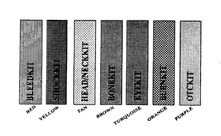 BLEEDKIT SHOCKIT HEAD/NECKKIT BONEKIT EYEKIT OTCKIT logo