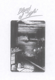 BLEND OF "SIGHS" CAFÉ logo