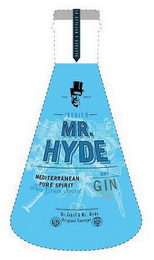 BLENDED & BOTTLED BY PURE ORIGIN PREMIUM MR. HYDE MEDITERRANEAN PURE SPIRIT PURE GRAIN SPIRIT DRY GIN TYPE DR. JEKYLL & MR. HYDE ORIGINAL CONCEPT 1905 BARCELONA 1929 logo