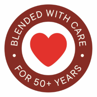 BLENDED WITH CARE FOR 50+ YEARS logo