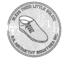 BLESS THEIR LITTLE SOLES! R.G. ABERNETHY INDUSTRIES INC. logo