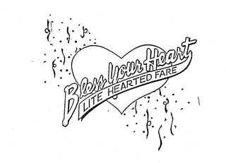 BLESS YOUR HEART LITE HEARTED FARE logo
