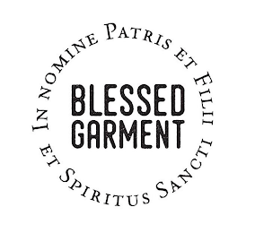 BLESSED GARMENT IN NOMINE PATRIS ET FILII ET SPIRITUS SANCTI logo