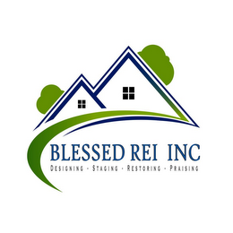 BLESSED REI INC DESIGNING · STAGING · RESTORING · PRAISING logo