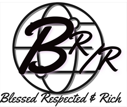BLESSED RESPECTED & RICH K logo