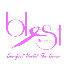 BLEST BRACELETS COMFORT UNTIL THE CURE logo