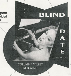BLIND DATE COLUMBIA VALLEY RED WINE ALC. 13% BY VOL logo