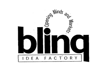 BLINQ IDEA FACTORY OPENING MINDS AND MARKETS logo