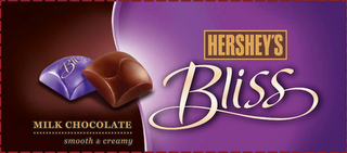BLISS HERSHEY'S BLISS MILK CHOCOLATE SMOOTH & CREAMY logo