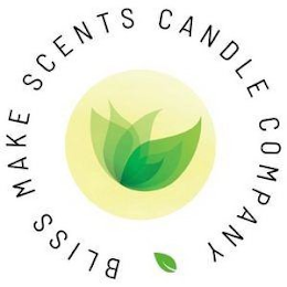 BLISS MAKE SCENTS CANDLE CO. YOUR 'HOME SPA' SPECIALISTS logo