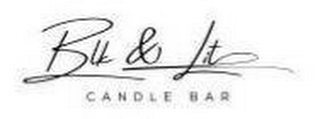 BLK & LIT CANDLE BAR logo
