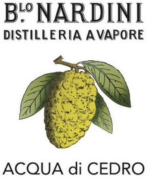 B.LO NARDINI DISTILLERIA A VAPORE ACQUADI CEDRO logo