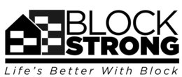 BLOCK STRONG LIFE'S BETTER WITH BLOCK logo