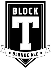 BLOCK T BLONDE ALE logo
