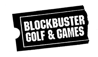 BLOCKBUSTER GOLF & GAMES logo